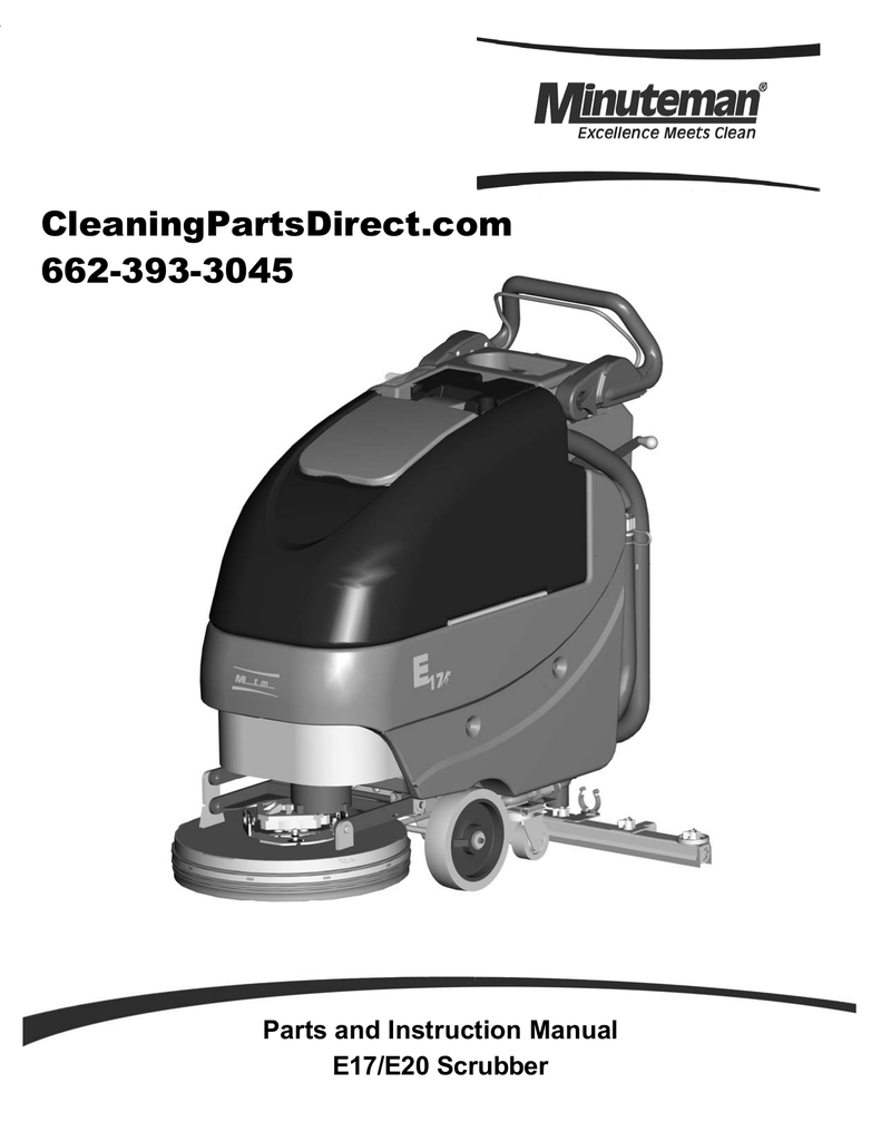 Minuteman E20 Floor Scrubber Manual - Carpet Vidalondon