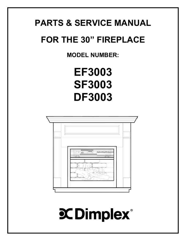 Dimplex DF3003 Service Manual | Manualzz