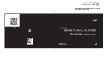 Product information | Cadillac 2015 Escalade System information | Manualzz