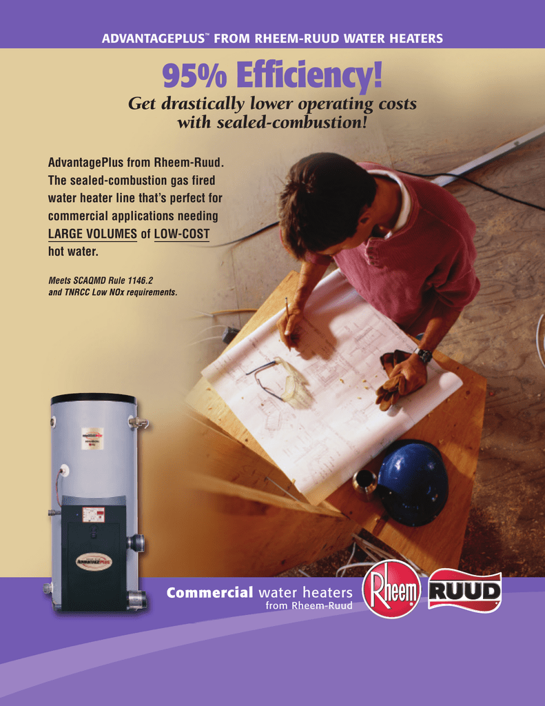 Rheem Advantage Plus Water Heater User manual | Manualzz