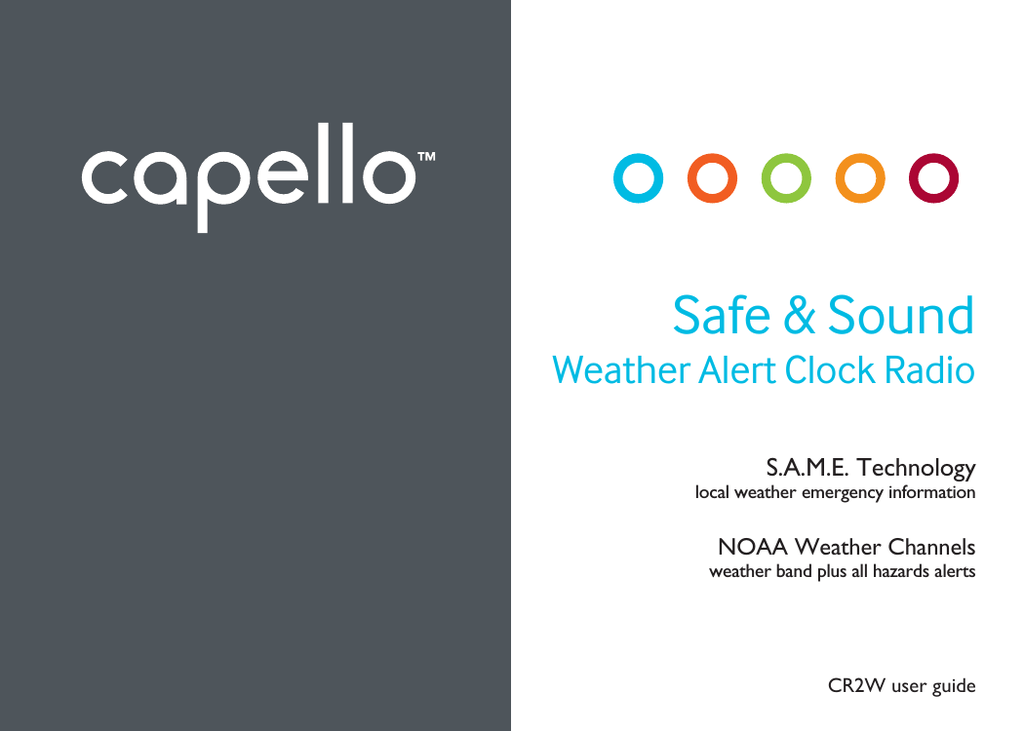 Capello Cr2w User Guide Manualzz