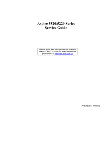 Acer 5220 Laptop User manual | Manualzz