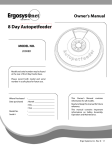 Ergo Systems 20008D Owner's Manual