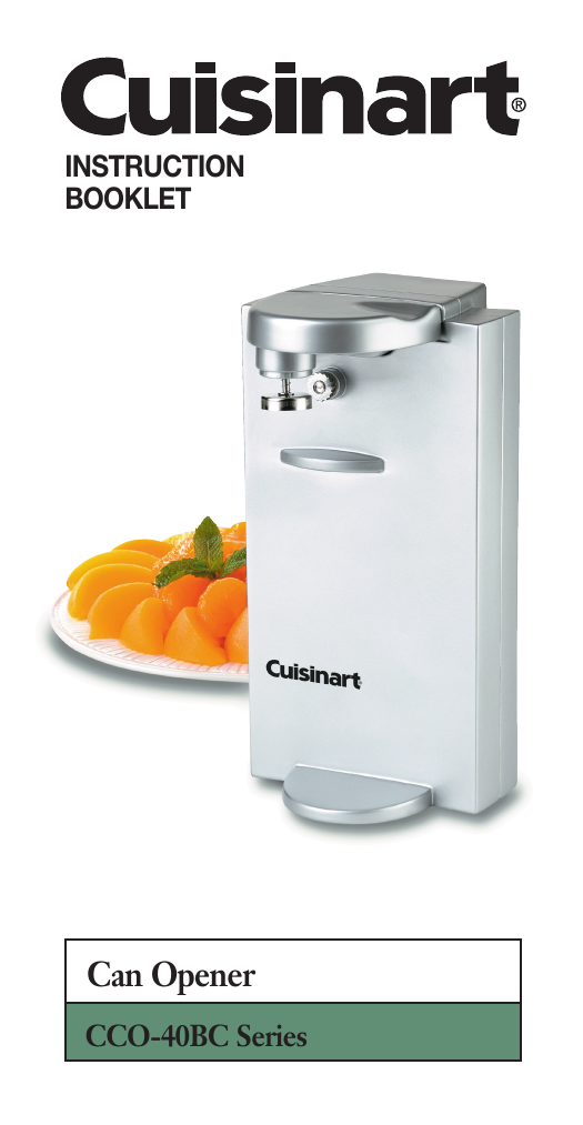 Cuisinart CCO 40 BC Electric Can Opener 