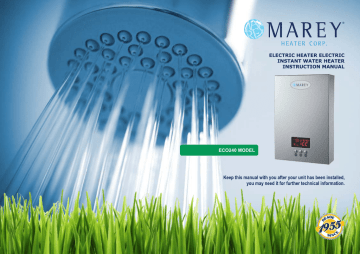 Marey ECO240 Installation manual | Manualzz