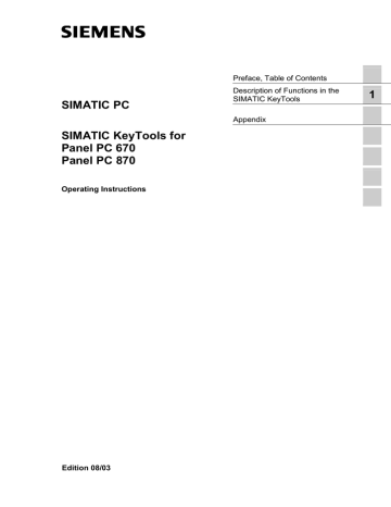 Siemens Pc 870 Operating Instructions Manualzz