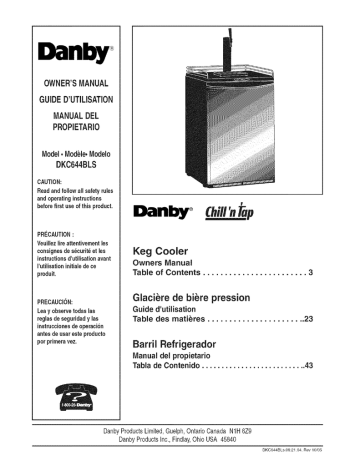 danby kegerator dkc644bls