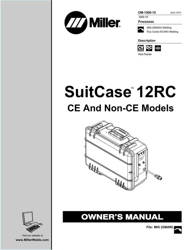 Miller Electric Om 1500 4 Owner S Manual Manualzz Com