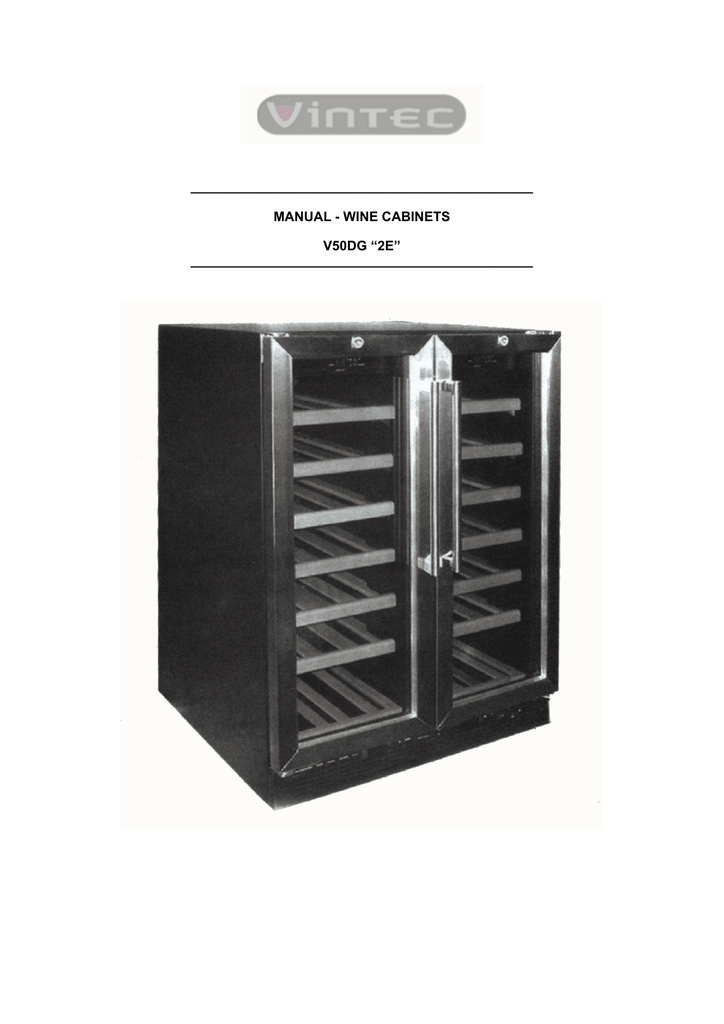 Vintec V50DG 2e Instruction manual | Manualzz
