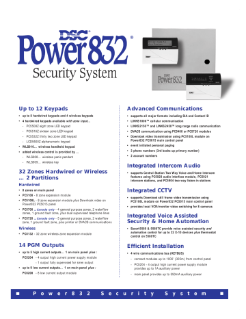 DSC Power832 PC5015 User manual | Manualzz