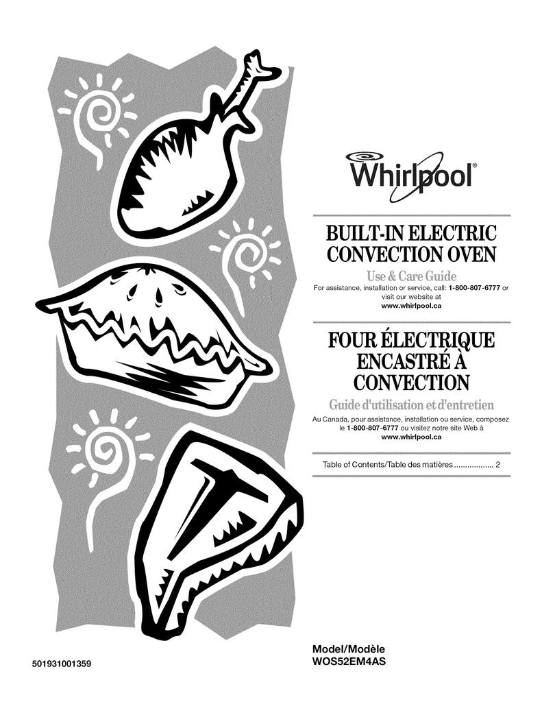 whirlpool wos52em4as manual