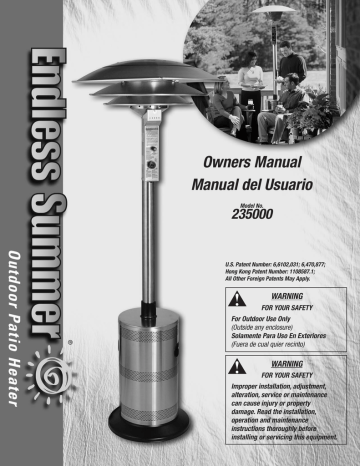 Blue Rhino 235000 Owner S Manual Manualzz - Blue Rhino Patio Heater Parts Blue Rhino 235000 Owner S Manual Manualzz - Blue Rhino Patio Heater Parts