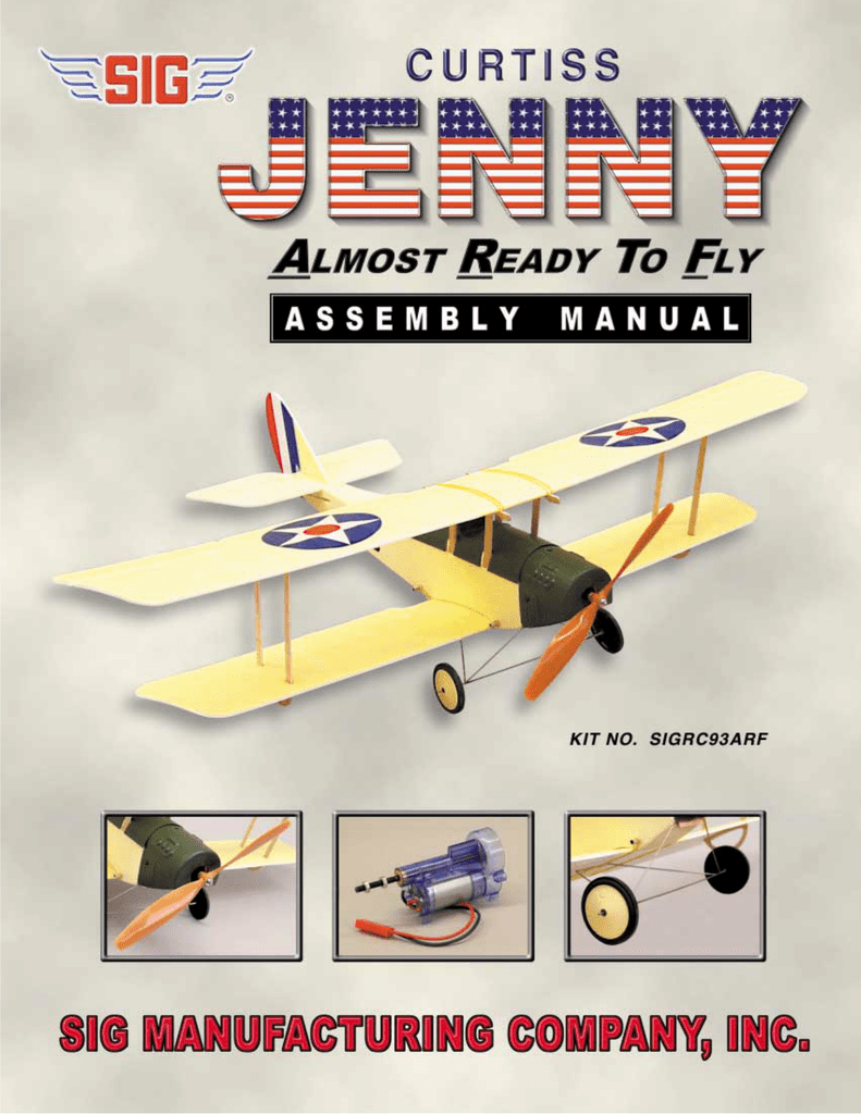 curtiss jenny rc airplane kit