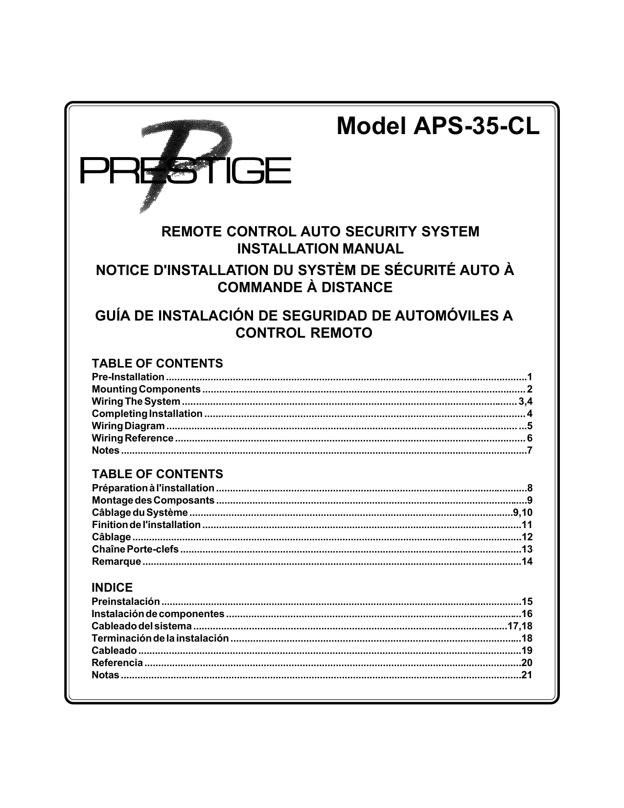 prestige-aps-35-cl-installation-manual-manualzz