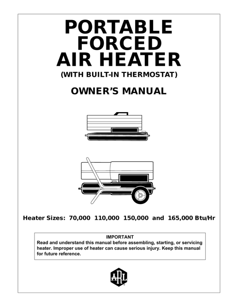 Airmaster Panel Heater User Manual