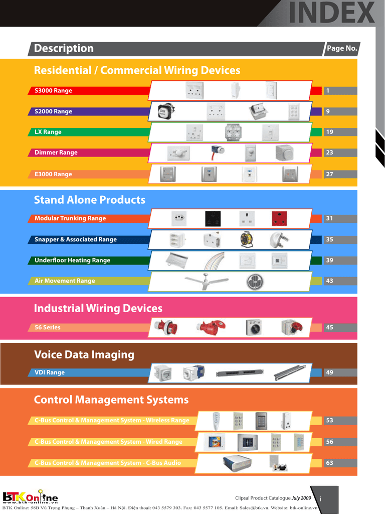 Clipsal 5800wcga Technical Information Manualzz