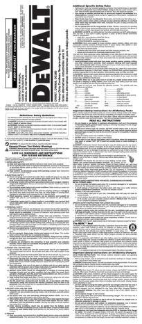 DeWalt DC385 Instruction manual | Manualzz