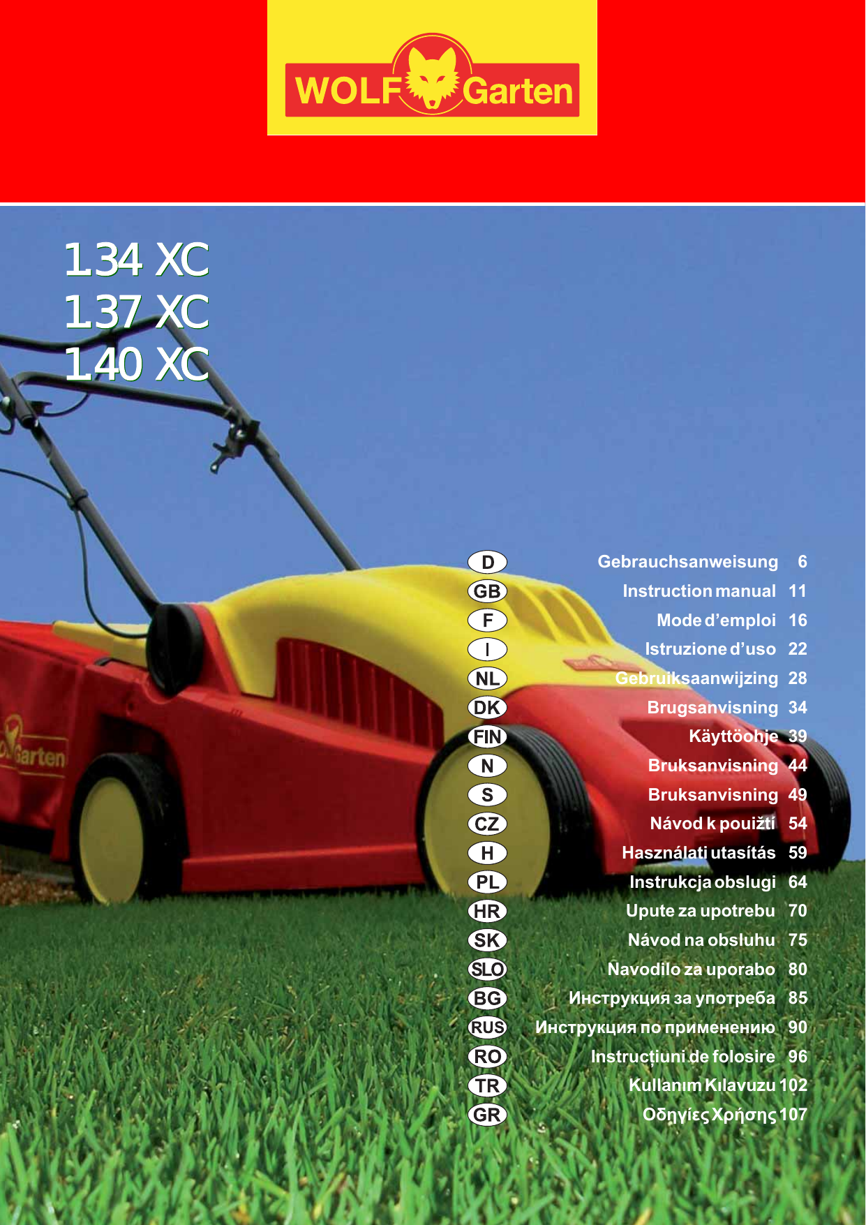 Wolf Garten 1 34 Xc User Manual Manualzz