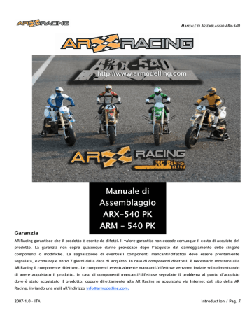 ARX Racing ARM-540 PK Instruction manual | Manualzz