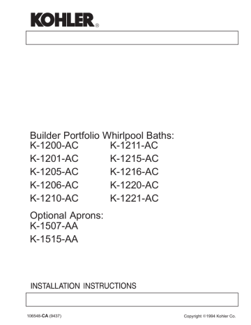 Whirlpool 50-Hz Models Specifications | Manualzz