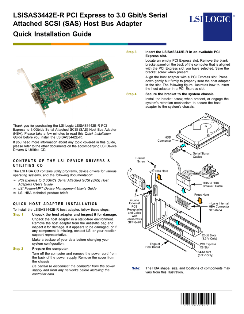 Asus LSI SAS3442X-R Installation guide | Manualzz