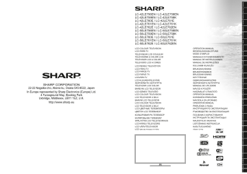 Sharp | Navodila za uporabo | LC-42LE756EN / LC-42LE758EN LC-42LE759EN / LC | Manualzz