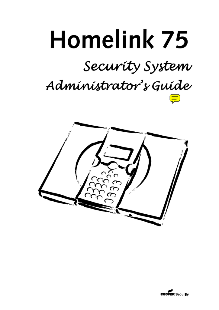 Cooper Security Homelink 75 Installation guide Manualzz