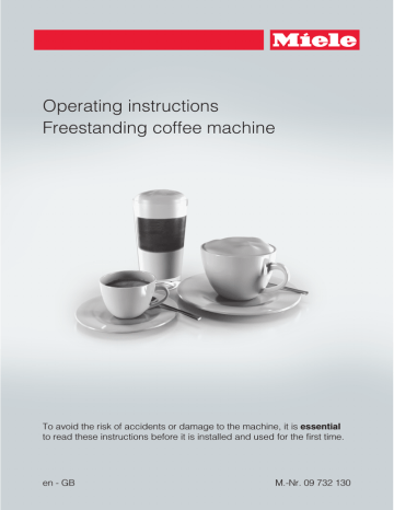 Miele Coffee System Operating instructions | Manualzz