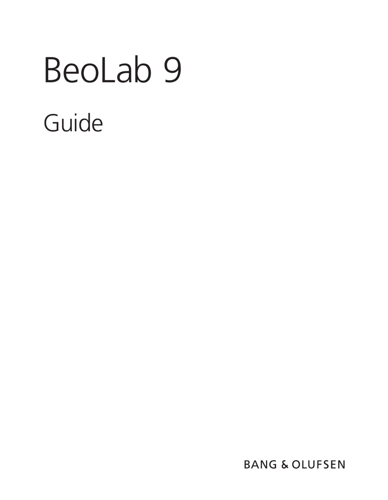 beolab 9 connections