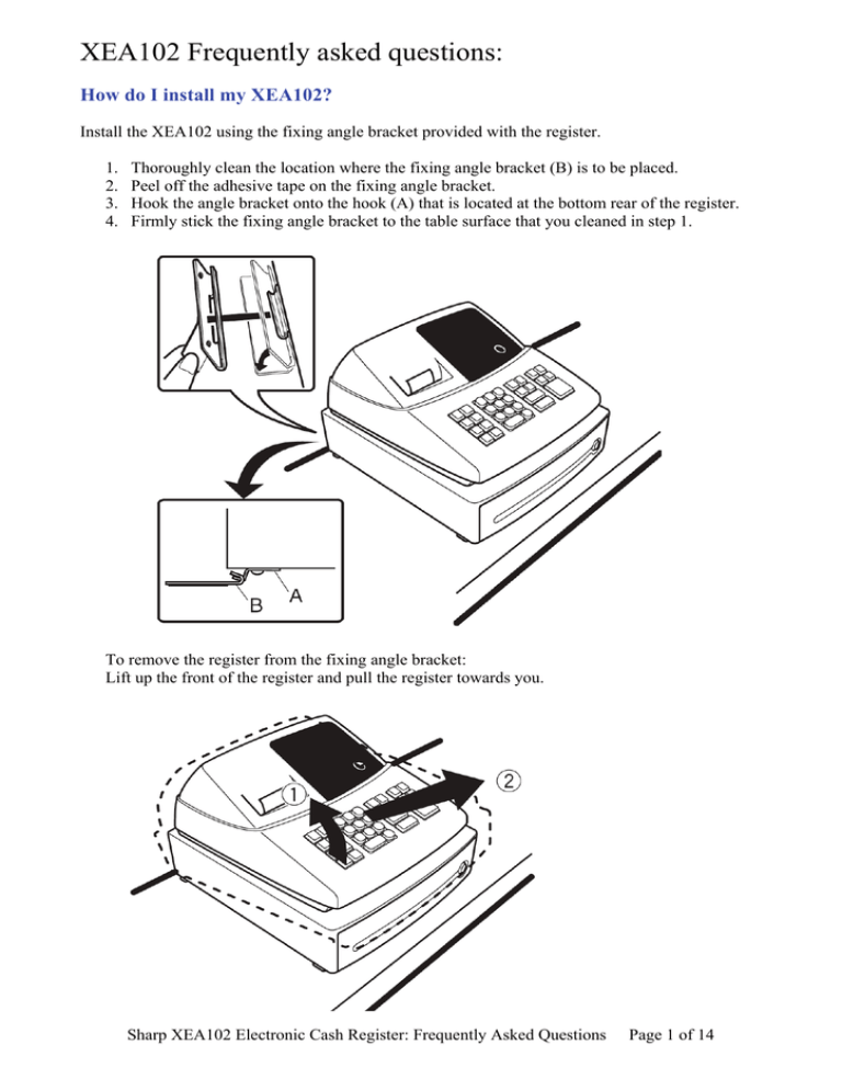 Farex from 04 cash register user manual Farex from 04 cash register user manual