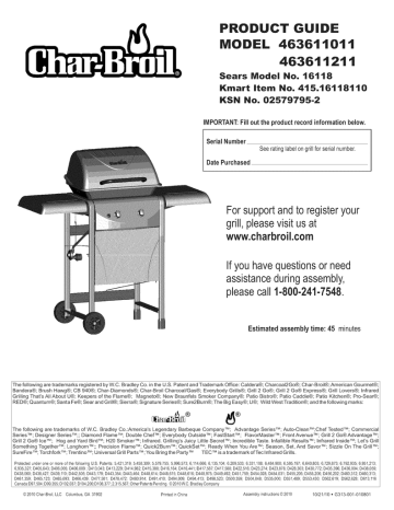 Char-Broil 463611011 Gas Grill Owner's Manual | Manualzz