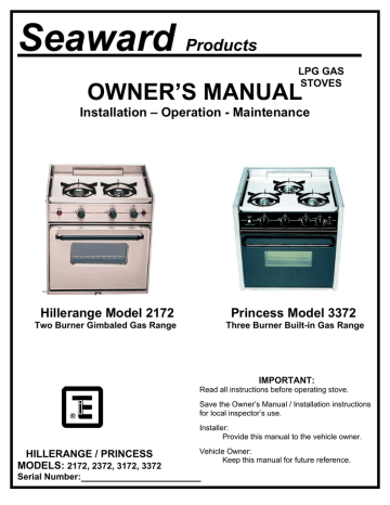 Seaward 2372 Owner S Manual Manualzz