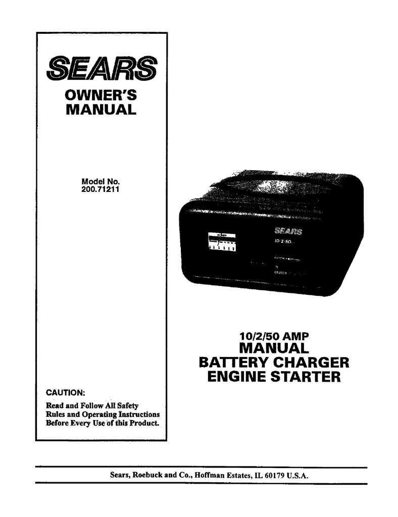 Sear Battery Charger Wiring Diagram
