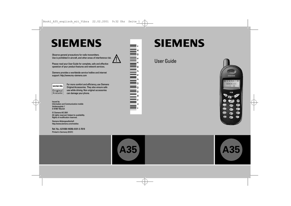 Siemens a35 схема