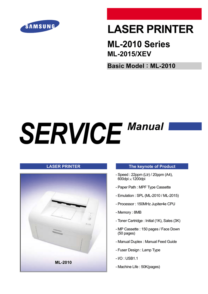 how to install samsung ml 2010 printer