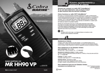 Cobra MR HH90 VP Marine Radio El Manual Del Propietario | Manualzz