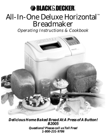 Black & Decker Bread Maker B1650 User Guide