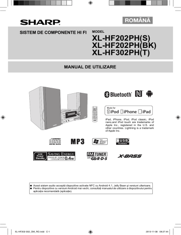 Sharp | Manual de utilizare | XL-HF202PH(S) XL-HF202PH(BK) XL-HF302PH(T) | Manualzz