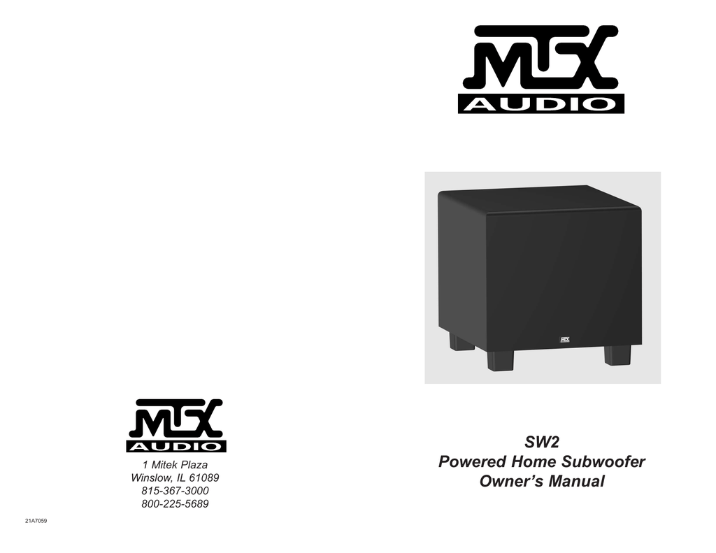 mtx sw2 12 subwoofer