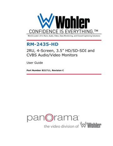 Wohler RM-2435-HD User guide | Manualzz