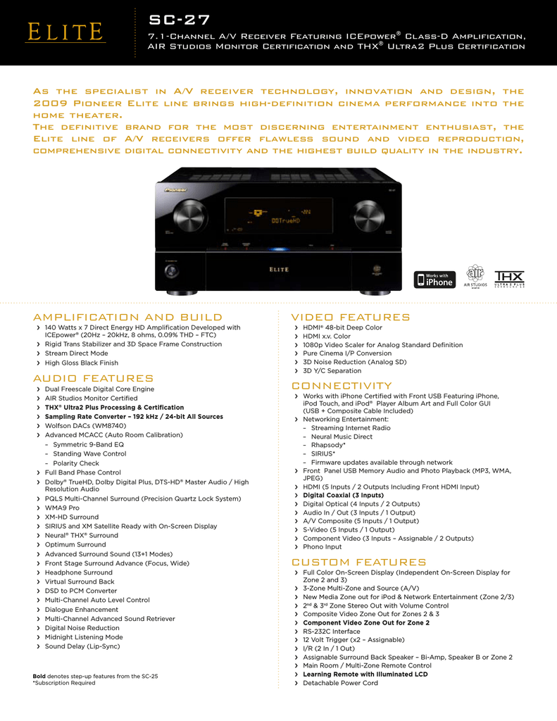 Pioneer Sc 27 Stereo Receiver User Manual Manualzz