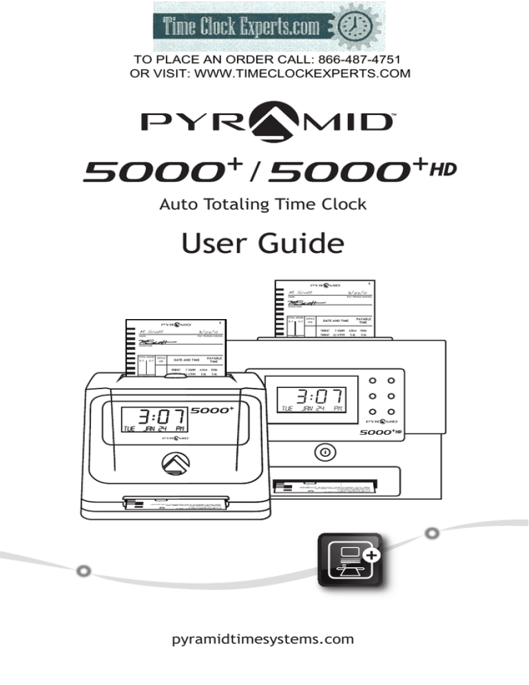 Pyramid 5000+ User guide | Manualzz