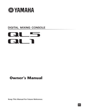 Yamaha QL5 Owner`s manual | Manualzz