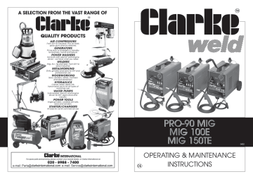 Clarke 100EN Specifications | Manualzz