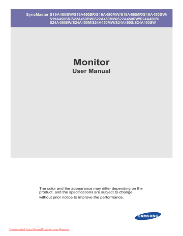 Samsung S24A450B User manual | Manualzz