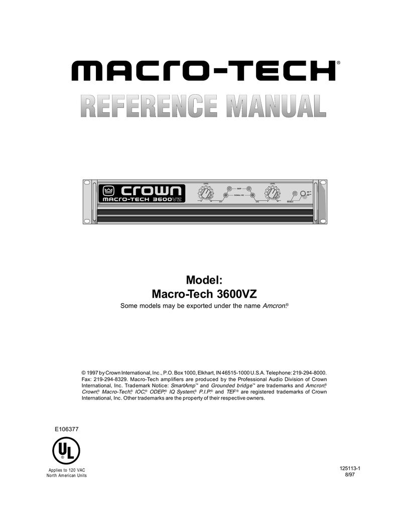 Crown Pip Amc Technical Information Manualzz