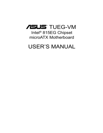 Asus TUEG-VM User`s manual | Manualzz