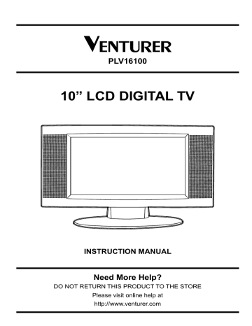 Venturer PLV16100 Instruction manual | Manualzz