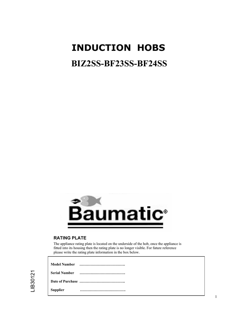 Baumatic Bf23ss Technical Data Manualzz Com