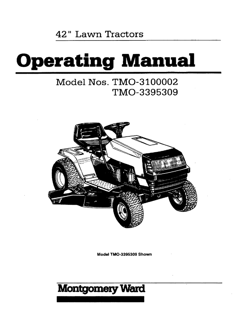 Montgomery Ward 5hp Tiller Manual